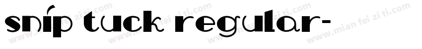 Snip Tuck Regular字体转换